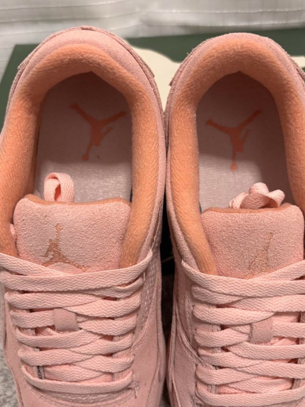 Air Jordan Flight Court Atmosphere Sneakers Suede Light Madder Root Womens 6.5 - Picture 3 of 7